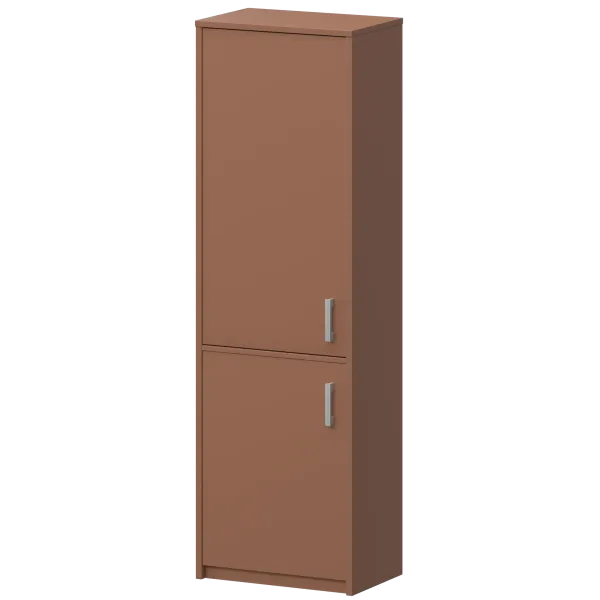 Шкаф комбинированный закрытый узкий Арго А-321/А-621 Терракота