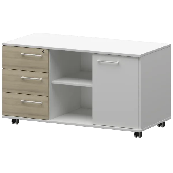 Креденция левая Кортез KZT-62L Кронберг/Белый