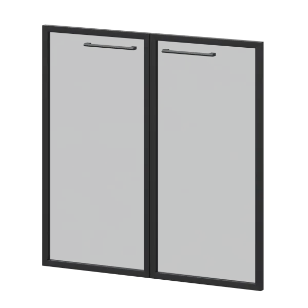 Фасады рамочные стеклянные Кортез KZF-28RS(Ч) Тонированный