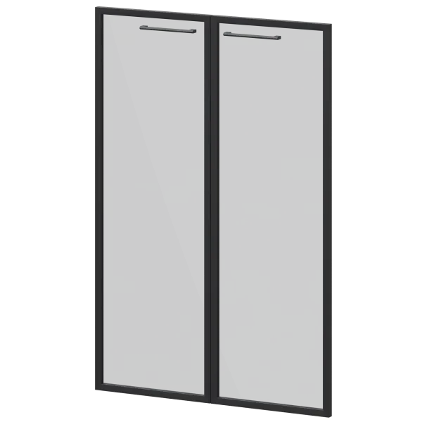 Фасады рамочные стеклянные Кортез KZF-38RS(Ч) Тонированный
