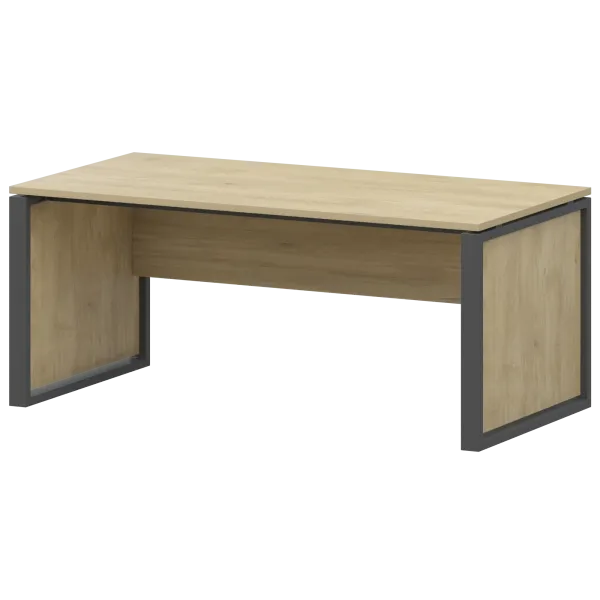 Стол руководителя Аргентум-М НТМ-160-КМК Баттл Рок/Антрацит