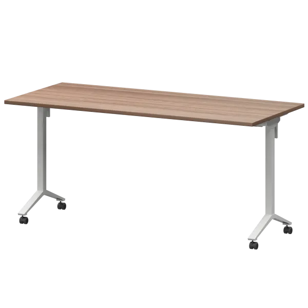 Стол мобильный складной Моби МБ22-160.70 Темный шимо/Белый