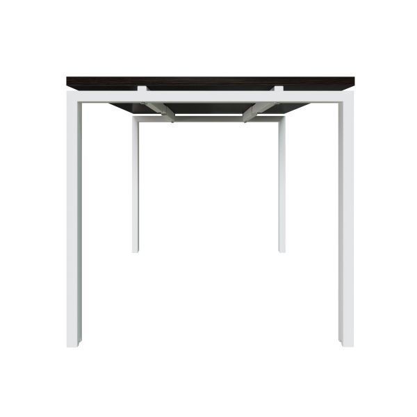 Стол Петра | Petra (Прямоуг. 157*80*2,5 см, Дуб Термо черно-коричневый H1199/Petra, (-70), Белый)