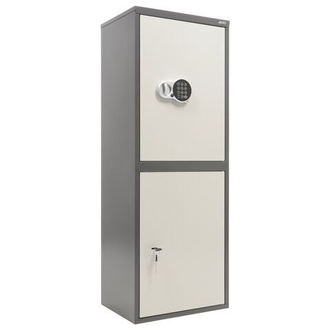 Шкаф металлический для документов AIKO "SL-125/2ТEL" ГРАФИТ, 1252х460х340 мм, 31 кг, S10799132902