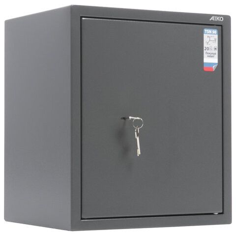 Сейф AIKO "TSN-50", 500х435х360 мм, 20 кг, ключевой замок, полка, S10399530014