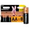 Батарейки КОМПЛЕКТ 8 шт., DURACELL Basic ОРИГИНАЛ, AA (LR6, 15А), алкалиновые, пальчиковые, C0033441