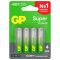 Батарейки КОМПЛЕКТ 4 шт., GP Super G-Tech, AA (LR6, 15А), алкалиновые, пальчиковые, блистер, 15A-2CR4
