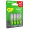 Батарейки КОМПЛЕКТ 4 шт., GP Super G-Tech, AA (LR6, 15А), алкалиновые, пальчиковые, блистер, 15A-2CR4