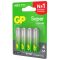 Батарейки КОМПЛЕКТ 4 шт., GP Super G-Tech, AA (LR6, 15А), алкалиновые, пальчиковые, блистер, 15A-2CR4