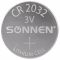 Батарейки литиевые SONNEN Lithium CR2032 "таблетки, дисковые, кнопочные" КОМПЛЕКТ 5 шт., блистер, 455504