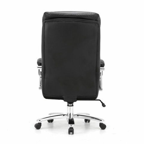 Кресло из натуральной кожи BRABIX PREMIUM "Pride HD-100", НАГРУЗКА до 250 кг, черное, 531940